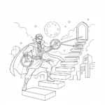image de coloriage Doctor Strange pour enfant