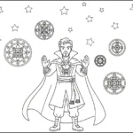coloriage Doctor Strange à imprimer