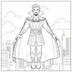 coloriage Doctor Strange à imprimer pour enfant de 10 ans