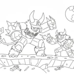 coloriage Guest 666 pour enfant de 6 ans