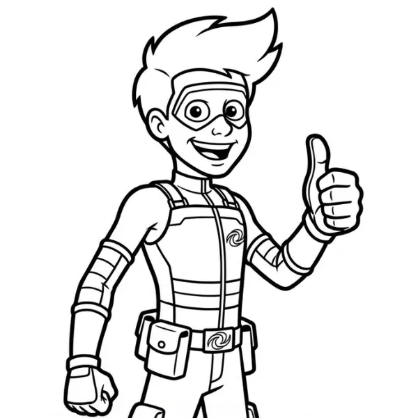 Tranh tô màu Henry Danger