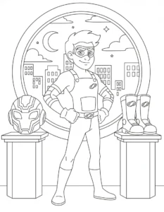 coloriage Henry Danger gratuit en ligne