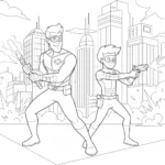 coloriage Henry Danger pour enfant de 8 ans