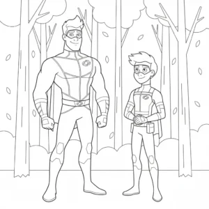 coloriage Henry Danger pour enfant de à imprimer