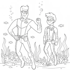 coloriage Henry Danger pour enfant de à imprimer