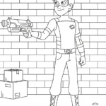 coloriage Henry Danger et decoupage a imprimer gratuit
