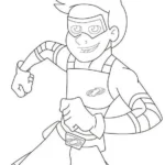 coloriage Henry Danger et découpage à imprimer