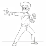 coloriage Henry Danger a imprimer gratuitement