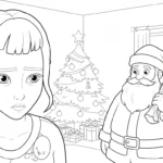 coloriage Huntrix Noel a dessiner et imprimer