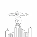 imprimer coloriage King Kong pour enfant