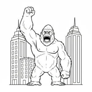 coloriage King Kong en ligne