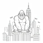 coloriage King Kong pour enfant de 10 ans