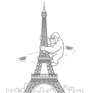 imprimer coloriage King Kong