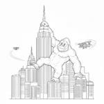 imprimer coloriage King Kong gratuit