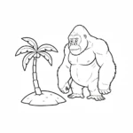 imprimer coloriage King Kong