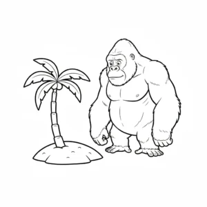 imprimer coloriage King Kong