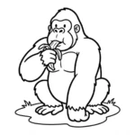 coloriage King Kong a imprimer