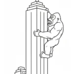 coloriage King Kong pour enfant de 3 ans