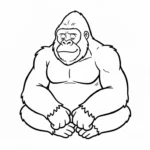 coloriage King Kong a dessiner et imprimer