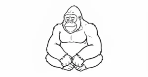 coloriage King Kong a dessiner et imprimer