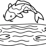 coloriage Koï de pour enfants