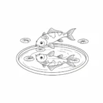coloriage Koï à imprimer pdf gratuit