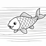coloriage Koï a imprimer