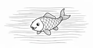 coloriage Koï a imprimer