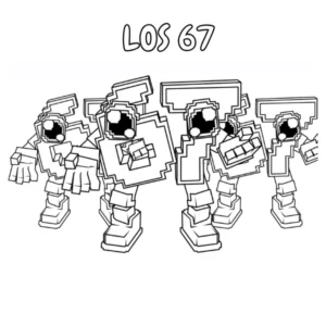 coloriage Los 67 et apprentissage