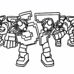 coloriage Los 67 à imprimer kawaii