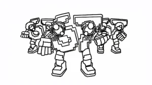 coloriage Los 67 à imprimer kawaii