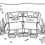 coloriage Los Primos Brainrot pour enfants à télécharger