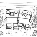 coloriage Los Primos Brainrot pour enfant de 8 ans