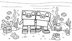 coloriage Los Primos Brainrot pour enfant de 8 ans