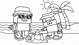 coloriage Los Primos Brainrot gratuit pour enfants