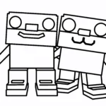 coloriage Los Primos Brainrot de pour enfants