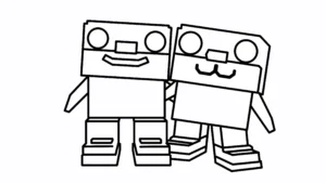 coloriage Los Primos Brainrot de pour enfants