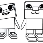coloriage Los Primos Brainrot a imprimer gratuitement