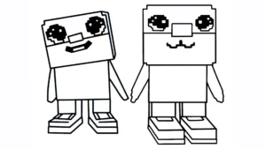 coloriage Los Primos Brainrot a imprimer gratuitement