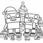 coloriage Los Primos Brainrot a imprimer gratuitement