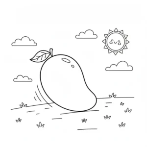 coloriage Mango pour enfant gratuit