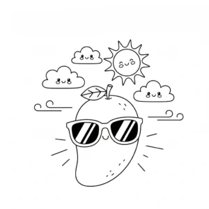 coloriage Mango à imprimer pour enfant de 10 ans