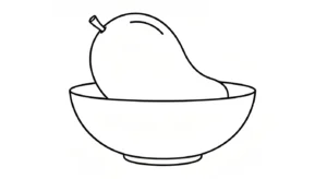 coloriage Mango et apprentissage