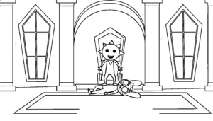 coloriage Mr Sun Sprunki pour enfant gratuit