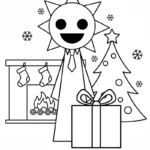coloriage Mr Sun Sprunki a imprimer gratuitement
