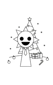 coloriage Mr Sun Sprunki d