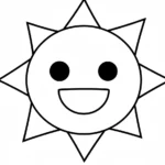 coloriage Mr Sun Sprunki pour enfant de 4 ans