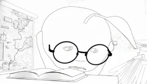 coloriage Odin Din Din Dun pour enfants à imprimer