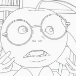 coloriage Odin Din Din Dun à imprimer pour enfant de 4 ans