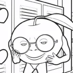 coloriage Odin Din Din Dun pour enfant de 5 ans